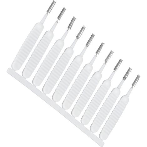 Lot de 10 brosses de nettoyage anti-obstruction pour pommeau de douche (1/5)