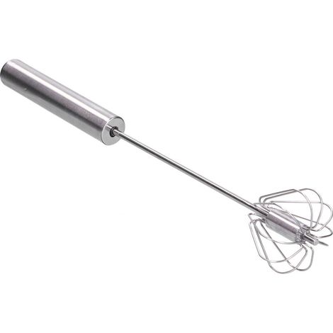35cm Stainless Steel Egg Beater Semi Automatic Egg Beater Household Egg Mixer Kitchen Tools (1/5)