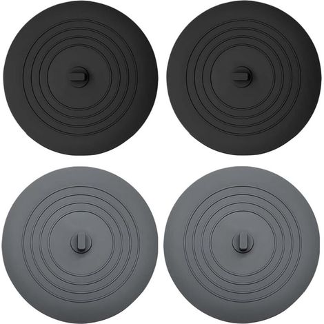 4-teiliges Set Silikon-Badewannenstöpsel, 15 cm extra große Waschbeckenstöpsel, Universal-Abflussstöpsel, Silikagel-Abflussstöpsel für Küche, Bad und Waschküche (1/5)