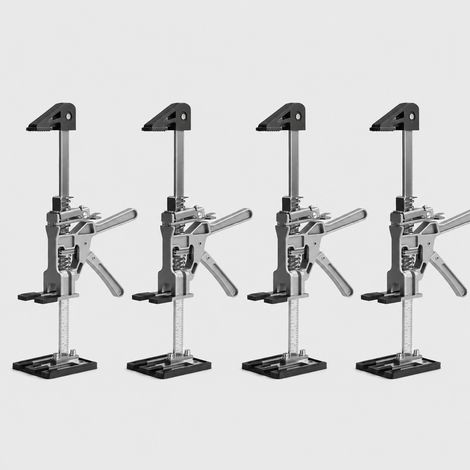 Wolketon Set da 4 sollevatori per mobili rinforzati con scala, regolazione fine 0-23 cm, per mobili e pannelli, portata 150 kg (1/5)