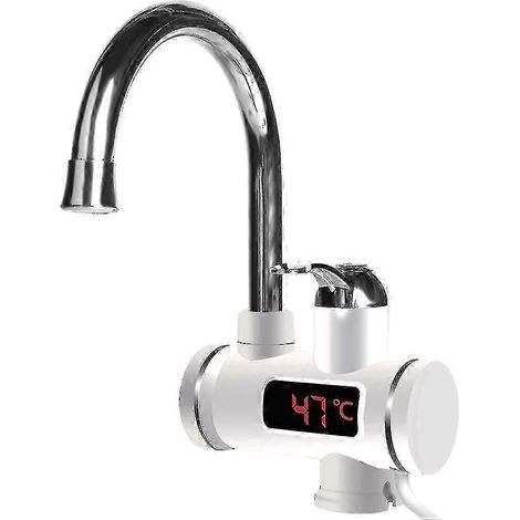 Robinet de cuisine électrique à chauffage instantané 360° avec LED - Norme européenne (1/4)