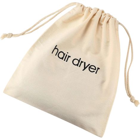 Sacs pour sèche-cheveux avec cordon de serrage pour voyage et salle de bain 30 x 34 cm, blanc, 30x34 cm, Moderne (1/4)