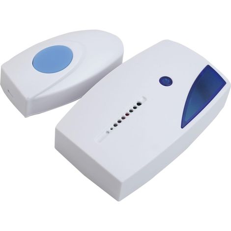 Kabellose digitale Türklingel – 1 Stück – Zinklegierung – 36 Melodien – Für Zuhause und Büro – Weiß (1/5)