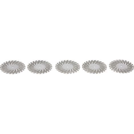 5 disques diamantés dentaires double face pour coupe précise, montés sur tige (taille 8) (1/5)