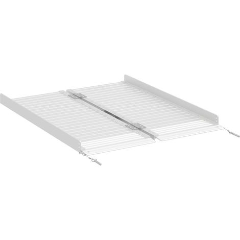 Rampe für Rollstühle 270 kg Silber 270 kg Aluminium vidaXL
