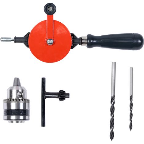 Perceuse à main en acier pour menuiserie DIY, outils de bricolage et fournitures de perçage précis (1/5)