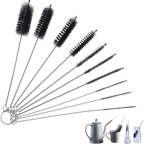 Reinigungsbürste, 10er-Pack Flaschenbürste für Wasserkocher, Teekanne und Spülbecken