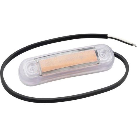 Feu de gabarit latéral orange Fristom 90047 transparent extrêmités de câble ouvertes 12 V, 24 V (1/5)