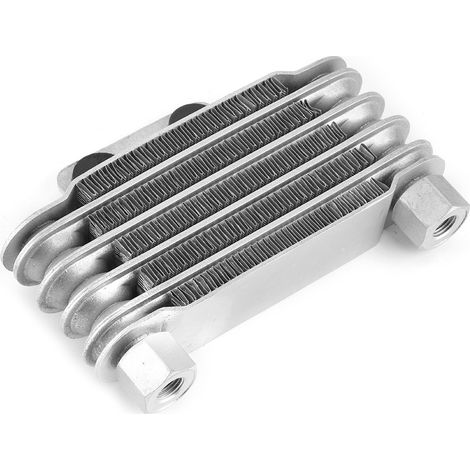 Radiateur de refroidissement d'huile moteur universel 5 rangées pour moto 125-250CC, remplacement de refroidisseur d'huile pour dirt bike et quad, aluminium, kit de montage inclus (1/5)
