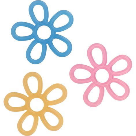 3 Pièces Extenseur de Doigts en Silicone Résistant, Force Haute Moyenne Basse, pour Entraînement Quotidien Bleu Jaune Rose (1/5)