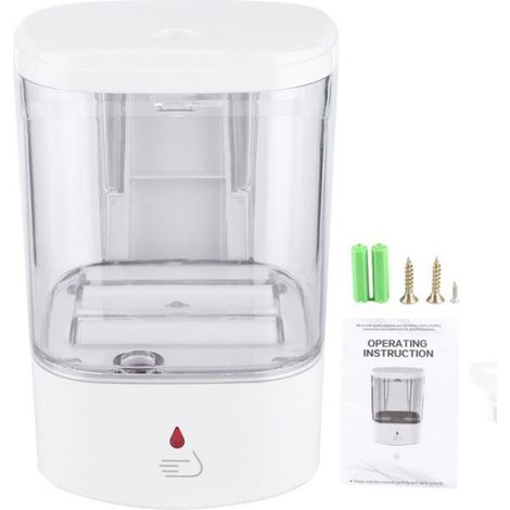 Distributeur De Savon Automatique - 700 ml - Détecteur Infrarouge - Fixation Murale - Pour Salle De Bain Et Cuisine - 1 Pièce (1/5)