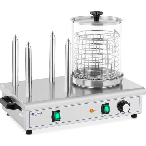 Macchina per hot dog 650 watt 4 punte in acciaio inox 140004977