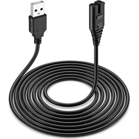 Cargador USB de 5 V con cable de carga rápida. Ideal para limpiafondos y afeitadoras una alternativa duradera, segura y portátil. (1/5)