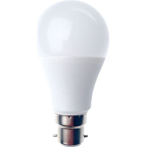 Velamp lampadina LED forma a goccia (A60) - Copertura opale - Attacco a baionetta (B22) Francia - Potenza 12W Equivalenti 75W - Luminosità 1055ln - Temperatura colore 4000K (luce naturale) (1/5)