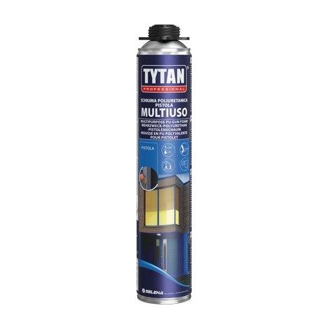 Schiuma Poliuretanica Universale Multiuso Tytan Pistola 750 ml 12 Pezzi