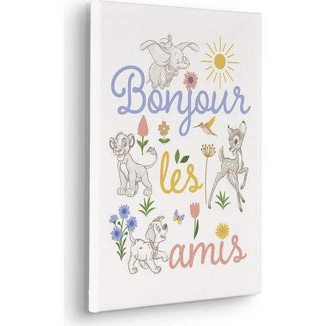 Komar Canvasbild Disney Classics Bonjour - 40 x 30 cm - Bild auf Keilrahmen - für Kinderzimmer (1/3)