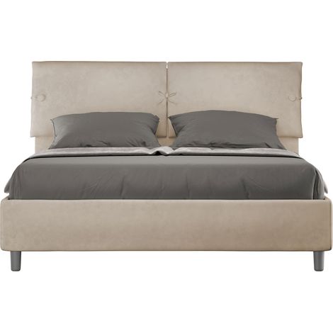 Letto Matrimoniale 160x190 cm con Rete Sleeper Sabbia (1/4)