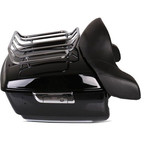Top case moto - Craftride DK305 - Noir laqué - ABS robuste - Porte-bagages intégré