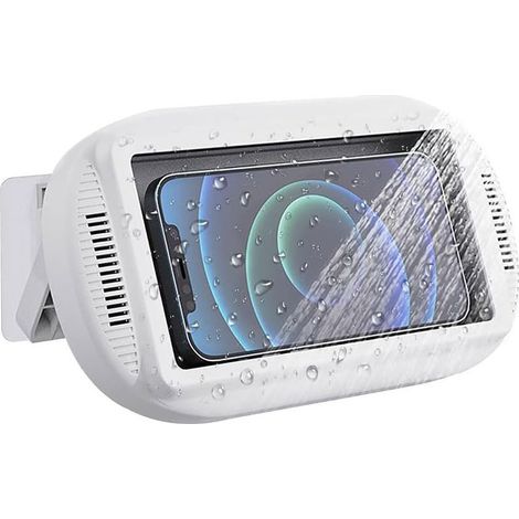 Support de Téléphone Douche Etanche Rotation à 480°Étui Téléphone Salle de Bain Détachable Anti buée Écran Haute Sensibilité pour Bain (1/5)