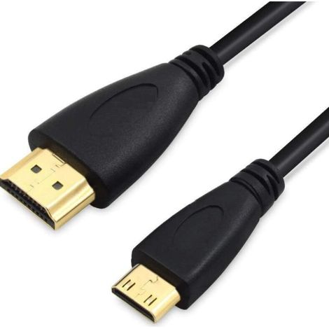 Câble haute vitesse mini HDMI vers HDMI prenant en charge Ethernet, charge rapide et fiable, compatible avec de nombreux appareils (1/4)