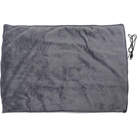 Couverture Chauffante électrique 5 V 80 W, 100 X 70 Cm Lavable en Machine, Couverture électrique Chauffante USB, Châle Chauffant en Flanelle, Température de Chauffage 55 °C. (1/5)