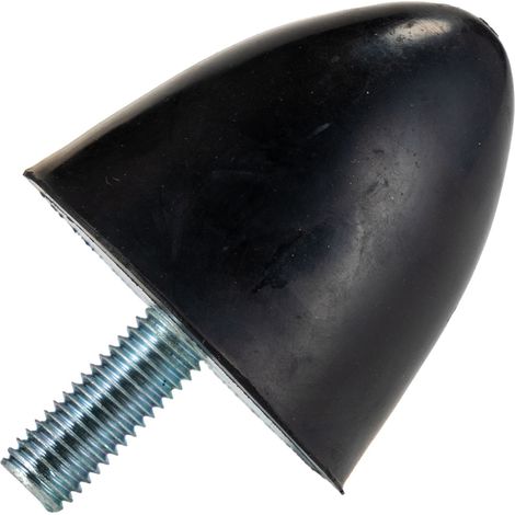 Rs Pro – Butée d'arrêt M10 Ø 50mm en caoutchouc – Capacité 184kg – Dureté Shore 60A – Température max +70°C (1/2)