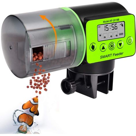 Automatischer Futterspender für Aquarienfische, feuchtigkeitsbeständiger automatischer elektrischer Futterspender für Aquarienfische, Futterspender für das Feiertagswochenende