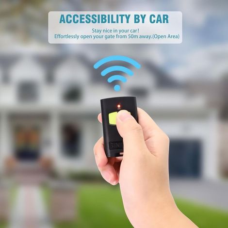 Lot de 2 télécommandes 433 MHz pour Ouverture de Porte de Garage to.GO 2VA/4VA, to.GO 2WV/4WV, IO.2WV LO.T2WMR, T2 WV, T4 WV, Cupido-2, Cupido-4, 2 canaux, Rolling Code, télécommande portative (2) (1/2)