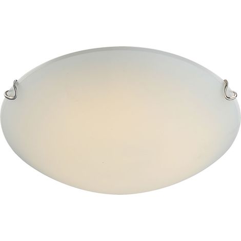 Lampada da soffitto LED luce metallo bianco vetro opale soggiorno pranzo camera da letto cucina corridoio