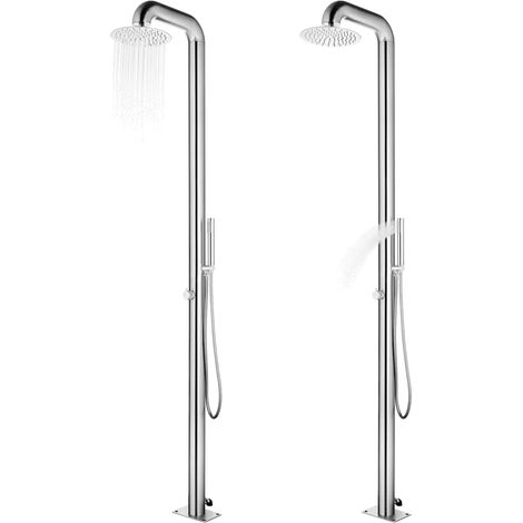 Maison Exclusive - Gartendusche mit Brauner Bodenplatte 230 cm Ed (1/5)