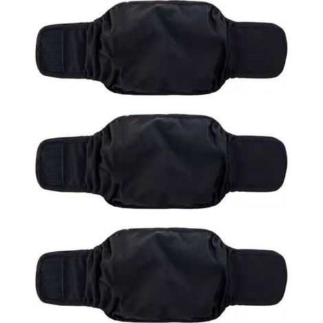 Lot de 3 couches pour chiots mâles, lavables, super absorbantes et confortables