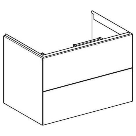 Geberit ONE Waschtischunterschrank, 2 Schubladen, 74x50,4x47cm, (1/5)