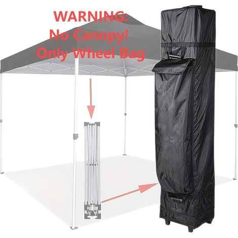 Sac de transport à roulettes pour abri – Sac de rechange pour mâts / Sac de rangement extérieur avec poignées – 160 × 35 × 35 cm (1/4)