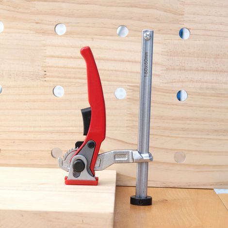 Führungsschiene 16060 mm, Abmessungen 13,56,5 mm / Basisdurchmesser 28 mm, Schnellbefestigung für Holzbearbeitungswerkbänke (1/5)