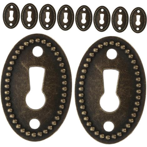 Homoyoyo Lot de 12 cache-serrures ovales en alliage zinc pour (1/5)