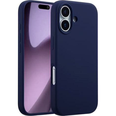 Coque Rvelon en silicone MagSafe pour iPhone 17 - Bleu foncé (1/4)