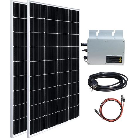Système de panneaux solaires, haute efficacité énergétique, construction durable, kit 400W (1/2)