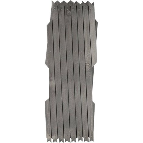vidaXL Lattenzaun 5 Stück Grau Massivholz Tanne 180x30 cm