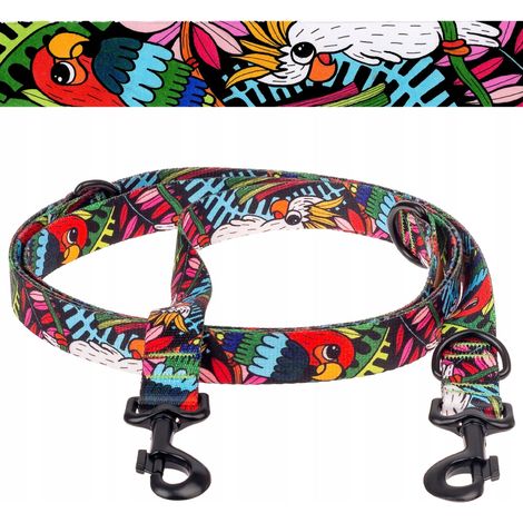 Correa urbana ajustable de 300 cm para perros de hasta 20 kg, Ukory, colorida, con estampado. (1/5)