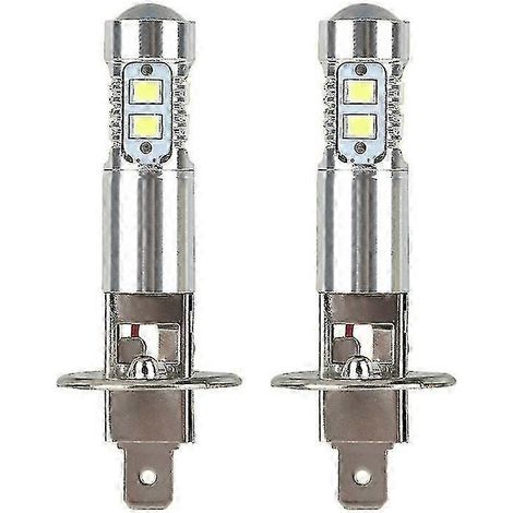 Lot de 2 ampoules LED H1 pour phares de voiture, 100 W, 6000 K, pour feux de brouillard. (1/5)