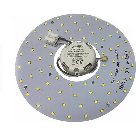 TRADE SHOP - Circolina Led Modulo Neon Circolare 22 Watt Ip20 Ricambio Plafoniere Luce Ca-22 - -Bianco Caldo      -