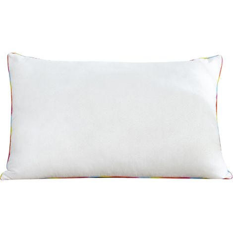 1 Oreiller, forme ergonomique, mémoire de forme, fibres de plumes, microfibre, maison, hôtel (1/5)