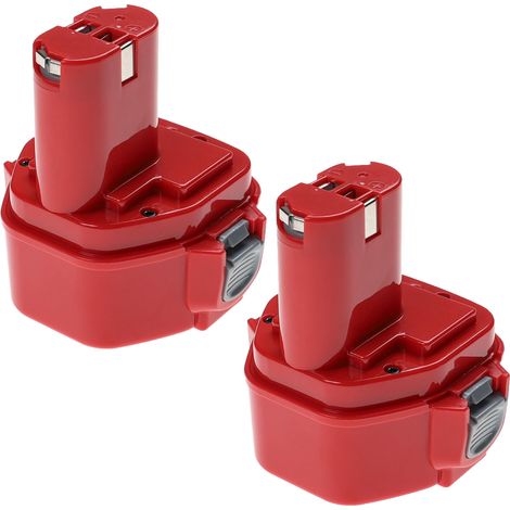 EXTENSILO 2x batteria compatibile con Makita 8281DWAE, 8413D, 8271DWE, 8271DWPE, 8271DWPE3 attrezzo da lavoro (3300 mAh, NiMH, 12 V)