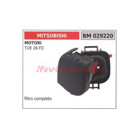 Luftfilter und Halter MITSUBISHI 2-Takt-Motor an Freischneider montiert 029220