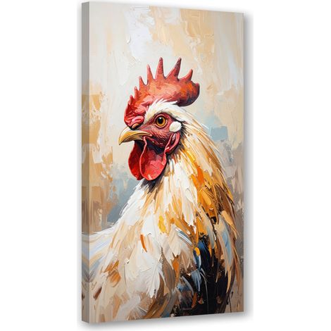 Wandbild Henne Vogel Tier 40x80 cm (1/5)