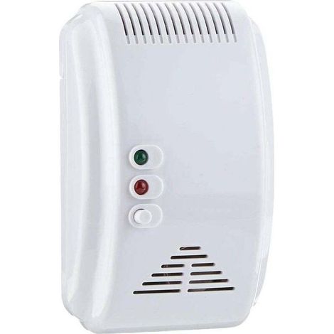Détecteur gaz naturels 12V blanc - Alerte danger - Maison/bureau - 115x75x35mm, sensible - Propriétaires et locataires (1/4)