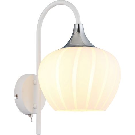 Globo - aplique de pared - MAXY - blanco - vidrio - E27 - 15548WW (1/5)