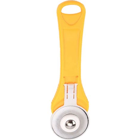 Lot Cutter Rotatif Molette Couteau Plat Coupe Tissu DIY Outils Couture Garment Rouleau Jaune Accessoire (1/5)