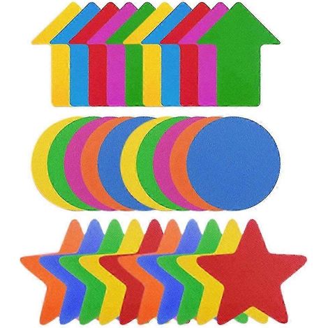 Ensemble de 30 marqueurs de sol Kanzueri pour tapis d'enfants à motifs d'étoiles, édition 0923 (1/2)