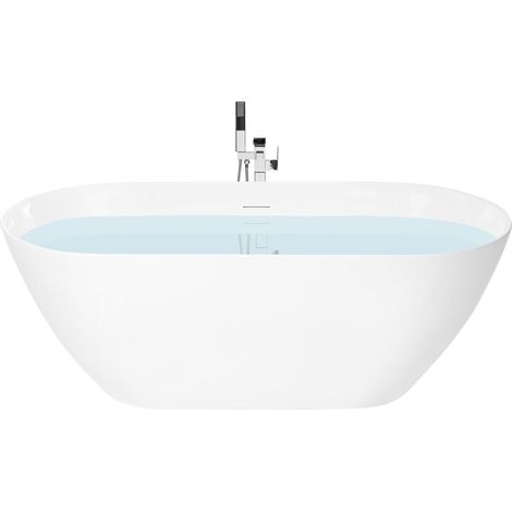 Bañera independiente de acrílico diseño moderno 170 cm baño blanco Cedros